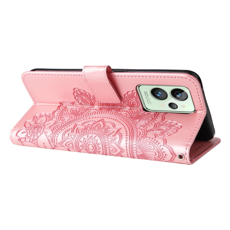 7-petal Flowers Embossing Pattern Horizontal Flip Leather Case, For OPPO Realme GT2 Pro, For OPPO Realme 9 Pro/Realme V25, For Samsung Galaxy A23 /Galaxy M23/Galaxy F23, For Xiaomi Poco M4 Pro 4G