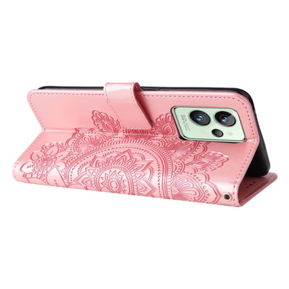 7-petal Flowers Embossing Pattern Horizontal Flip Leather Case, For OPPO Realme GT2 Pro, For OPPO Realme 9 Pro/Realme V25, For Samsung Galaxy A23 /Galaxy M23/Galaxy F23, For Xiaomi Poco M4 Pro 4G