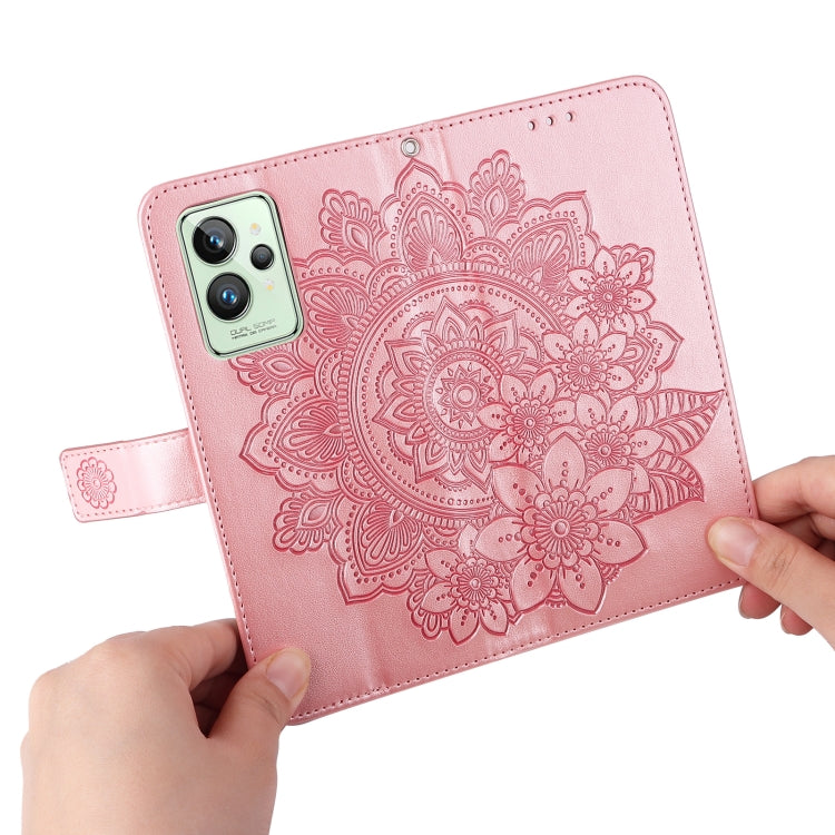 7-petal Flowers Embossing Pattern Horizontal Flip Leather Case, For OPPO Realme GT2 Pro, For OPPO Realme 9 Pro/Realme V25, For Samsung Galaxy A23 /Galaxy M23/Galaxy F23, For Xiaomi Poco M4 Pro 4G