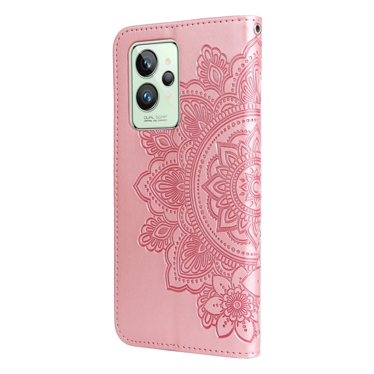 7-petal Flowers Embossing Pattern Horizontal Flip Leather Case, For OPPO Realme GT2 Pro, For OPPO Realme 9 Pro/Realme V25, For Samsung Galaxy A23 /Galaxy M23/Galaxy F23, For Xiaomi Poco M4 Pro 4G