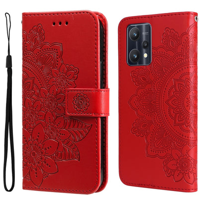 7-petal Flowers Embossing Pattern Horizontal Flip Leather Case, For OPPO Realme GT2 Pro, For OPPO Realme 9 Pro/Realme V25, For Samsung Galaxy A23 /Galaxy M23/Galaxy F23, For Xiaomi Poco M4 Pro 4G