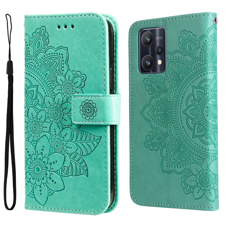 7-petal Flowers Embossing Pattern Horizontal Flip Leather Case, For OPPO Realme GT2 Pro, For OPPO Realme 9 Pro/Realme V25, For Samsung Galaxy A23 /Galaxy M23/Galaxy F23, For Xiaomi Poco M4 Pro 4G