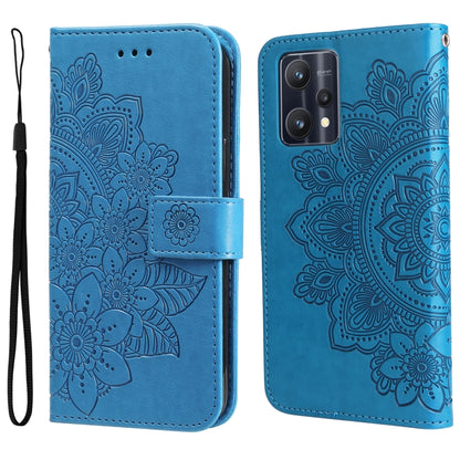7-petal Flowers Embossing Pattern Horizontal Flip Leather Case, For OPPO Realme GT2 Pro, For OPPO Realme 9 Pro/Realme V25, For Samsung Galaxy A23 /Galaxy M23/Galaxy F23, For Xiaomi Poco M4 Pro 4G