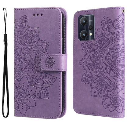 7-petal Flowers Embossing Pattern Horizontal Flip Leather Case, For OPPO Realme GT2 Pro, For OPPO Realme 9 Pro/Realme V25, For Samsung Galaxy A23 /Galaxy M23/Galaxy F23, For Xiaomi Poco M4 Pro 4G