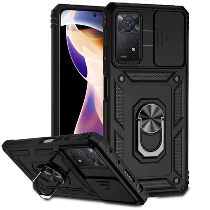 Sliding Camshield Holder Phone Case, For Xiaomi Redmi Note 11 Global, For Xiaomi Redmi Note 11 Pro Global