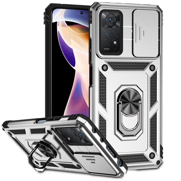 Sliding Camshield Holder Phone Case, For Xiaomi Redmi Note 11 Global, For Xiaomi Redmi Note 11 Pro Global