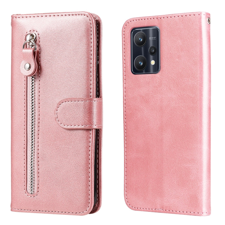 Fashion Calf Texture Zipper Horizontal Flip Leather Case, For OPPO Realme 9 Pro/Realme V25