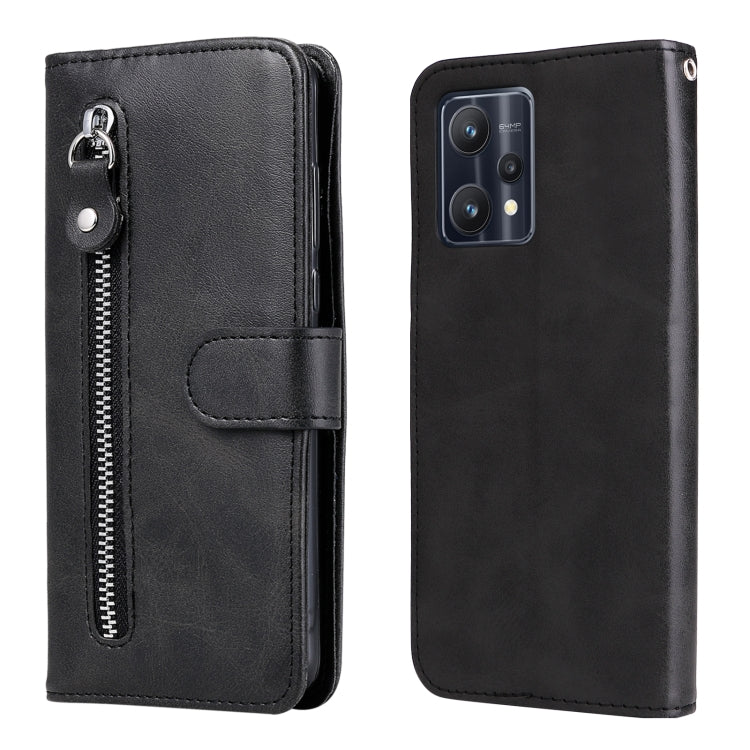 Fashion Calf Texture Zipper Horizontal Flip Leather Case, For OPPO Realme 9 Pro/Realme V25