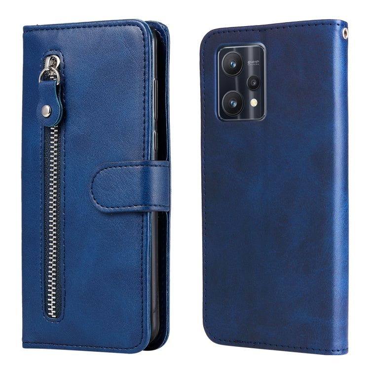 Fashion Calf Texture Zipper Horizontal Flip Leather Case, For OPPO Realme 9 Pro/Realme V25