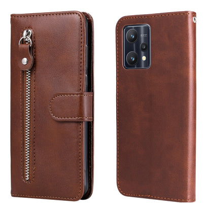 Fashion Calf Texture Zipper Horizontal Flip Leather Case, For OPPO Realme 9 Pro/Realme V25