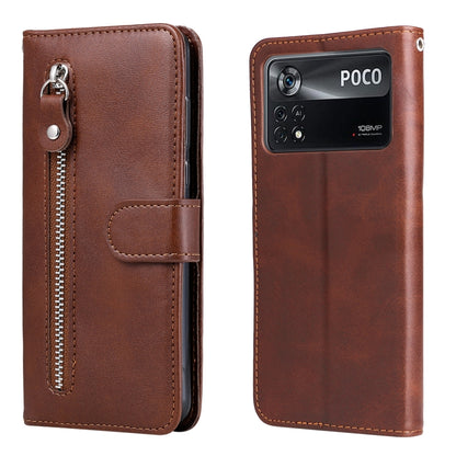 Fashion Calf Texture Zipper Horizontal Flip Leather Case, For OPPO Realme 9 Pro+, For Xiaomi Poco M4 Pro 4G, For OPPO Realme GT2 Pro, For Xiaomi Poco X4 Pro 5G