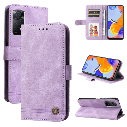 Skin Feel Life Tree Metal Button Horizontal Flip Leather Case, For Xiaomi Redmi Note 11 4G(Global), For Xiaomi Redmi Note 11 Pro 4G, For OPPO Realme 9i / A36 4G / A76 4G(Global), For OPPO Realme GT2 Pro