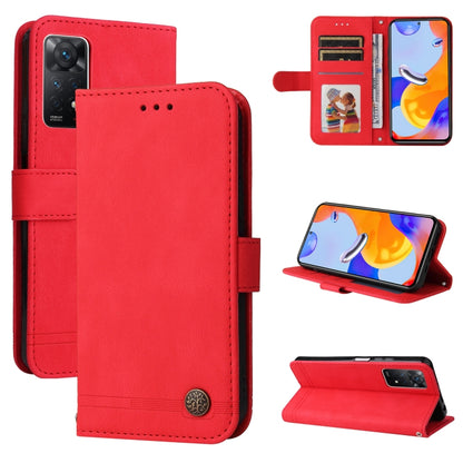 Skin Feel Life Tree Metal Button Horizontal Flip Leather Case, For Xiaomi Redmi Note 11 4G(Global), For Xiaomi Redmi Note 11 Pro 4G, For OPPO Realme 9i / A36 4G / A76 4G(Global), For OPPO Realme GT2 Pro