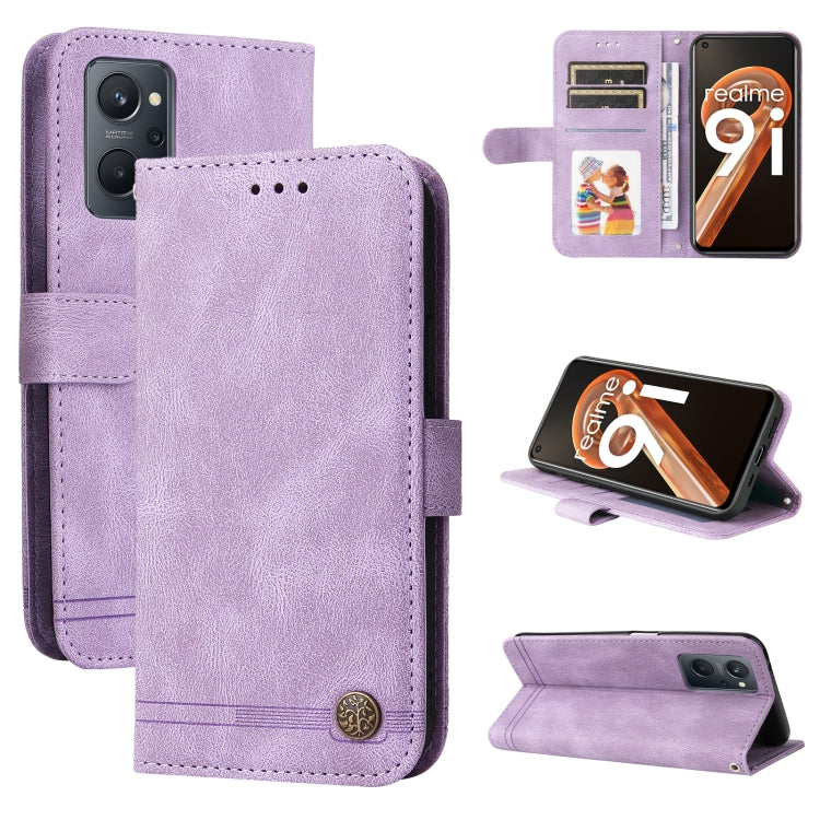 Skin Feel Life Tree Metal Button Horizontal Flip Leather Case, For Xiaomi Redmi Note 11 4G(Global), For Xiaomi Redmi Note 11 Pro 4G, For OPPO Realme 9i / A36 4G / A76 4G(Global), For OPPO Realme GT2 Pro