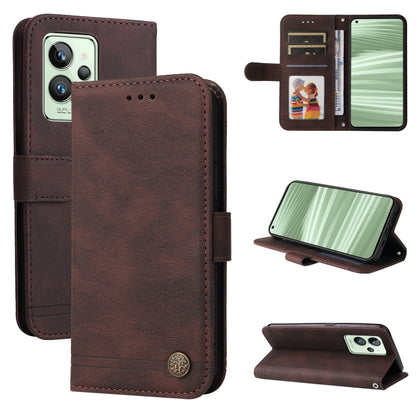 Skin Feel Life Tree Metal Button Horizontal Flip Leather Case, For Xiaomi Redmi Note 11 4G(Global), For Xiaomi Redmi Note 11 Pro 4G, For OPPO Realme 9i / A36 4G / A76 4G(Global), For OPPO Realme GT2 Pro