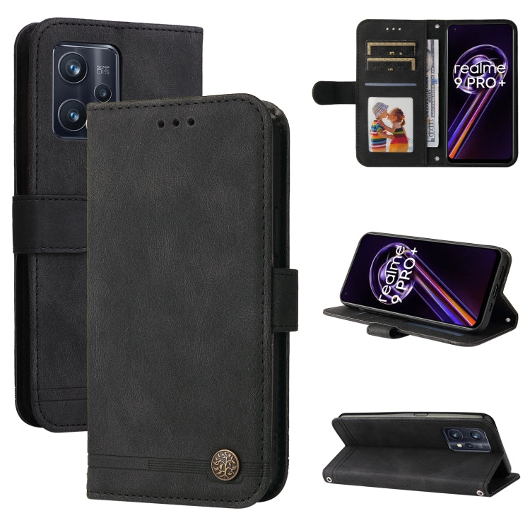 Skin Feel Life Tree Metal Button Horizontal Flip Leather Case, For OPPO Realme 9 Pro+, For OPPO Realme 9 Pro/Realme V25, For Samsung Galaxy A23 /Galaxy M23/Galaxy F23, For Xiaomi Poco M4 Pro 4G