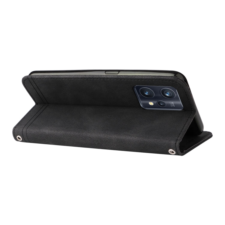 Skin Feel Life Tree Metal Button Horizontal Flip Leather Case, For OPPO Realme 9 Pro+, For OPPO Realme 9 Pro/Realme V25, For Samsung Galaxy A23 /Galaxy M23/Galaxy F23, For Xiaomi Poco M4 Pro 4G