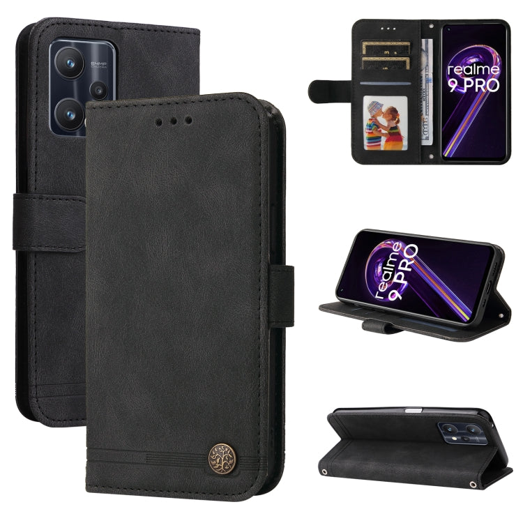 Skin Feel Life Tree Metal Button Horizontal Flip Leather Case, For OPPO Realme 9 Pro+, For OPPO Realme 9 Pro/Realme V25, For Samsung Galaxy A23 /Galaxy M23/Galaxy F23, For Xiaomi Poco M4 Pro 4G