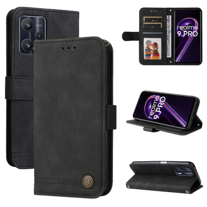 Skin Feel Life Tree Metal Button Horizontal Flip Leather Case, For OPPO Realme 9 Pro+, For OPPO Realme 9 Pro/Realme V25, For Samsung Galaxy A23 /Galaxy M23/Galaxy F23, For Xiaomi Poco M4 Pro 4G