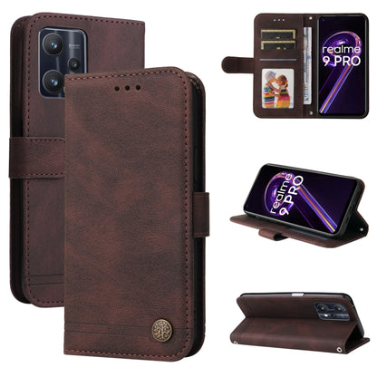 Skin Feel Life Tree Metal Button Horizontal Flip Leather Case, For OPPO Realme 9 Pro+, For OPPO Realme 9 Pro/Realme V25, For Samsung Galaxy A23 /Galaxy M23/Galaxy F23, For Xiaomi Poco M4 Pro 4G