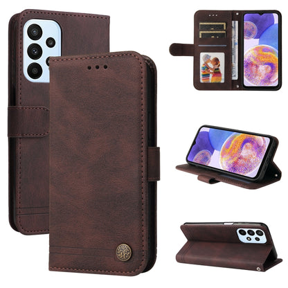 Skin Feel Life Tree Metal Button Horizontal Flip Leather Case, For OPPO Realme 9 Pro+, For OPPO Realme 9 Pro/Realme V25, For Samsung Galaxy A23 /Galaxy M23/Galaxy F23, For Xiaomi Poco M4 Pro 4G