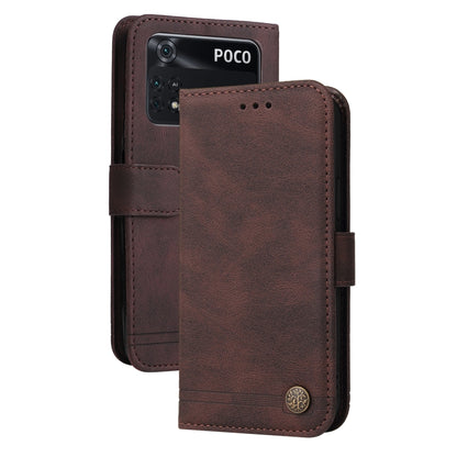 Skin Feel Life Tree Metal Button Horizontal Flip Leather Case, For OPPO Realme 9 Pro+, For OPPO Realme 9 Pro/Realme V25, For Samsung Galaxy A23 /Galaxy M23/Galaxy F23, For Xiaomi Poco M4 Pro 4G