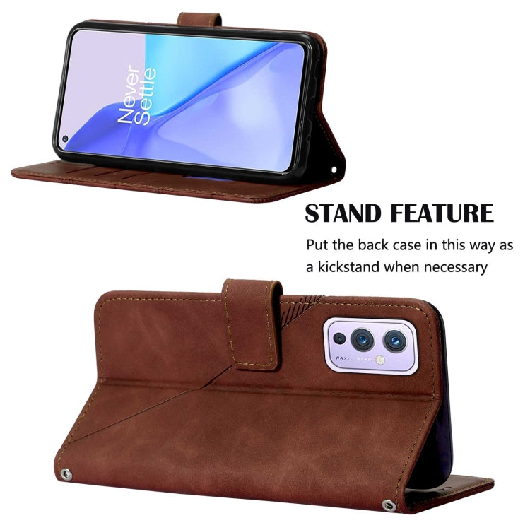 Crossbody 3D Embossed Flip Leather Phone Case, For OnePlus 9 EU / US Version, For OnePlus 9 Pro, For OnePlus 10 Pro 5G, For OnePlus Nord