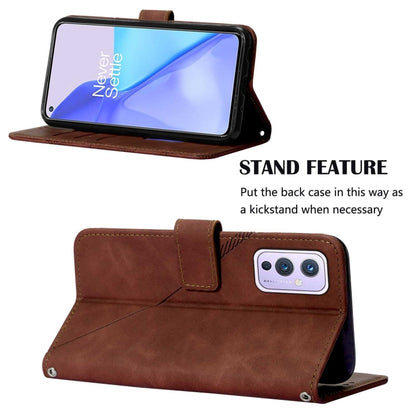 Crossbody 3D Embossed Flip Leather Phone Case, For OnePlus 9 EU / US Version, For OnePlus 9 Pro, For OnePlus 10 Pro 5G, For OnePlus Nord