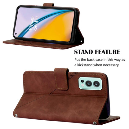 Crossbody 3D Embossed Flip Leather Phone Case, For OnePlus Nord 2 5G, For OnePlus Nord CE 5G, For OnePlus Nord N10 5G, For OnePlus Nord N20 5G