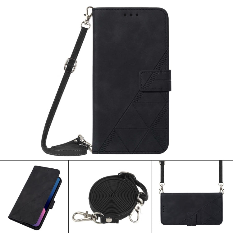 Crossbody 3D Embossed Flip Leather Phone Case, For OnePlus Nord 2 5G, For OnePlus Nord CE 5G, For OnePlus Nord N10 5G, For OnePlus Nord N20 5G