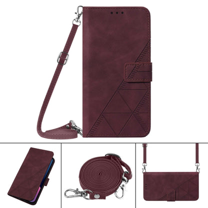 Crossbody 3D Embossed Flip Leather Phone Case, For OnePlus Nord 2 5G, For OnePlus Nord CE 5G, For OnePlus Nord N10 5G, For OnePlus Nord N20 5G