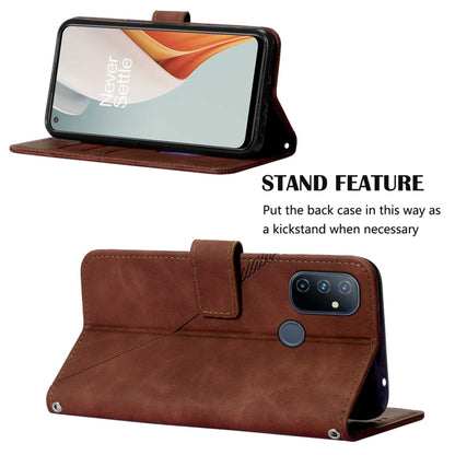 Crossbody 3D Embossed Flip Leather Phone Case, For OnePlus Nord N100 5G, For OnePlus Nord N200 5G