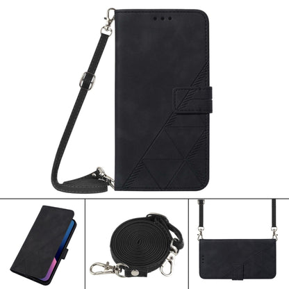 Crossbody 3D Embossed Flip Leather Phone Case, For OnePlus Nord N100 5G, For OnePlus Nord N200 5G