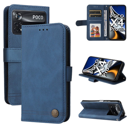 Skin Feel Life Tree Metal Button Leather Phone Case, For Xiaomi Redmi 10C 4G / Redmi 10 India Version, For Xiaomi Poco X4 Pro 5G, For Honor 50 SE / nova 9 SE, For OPPO Find X5