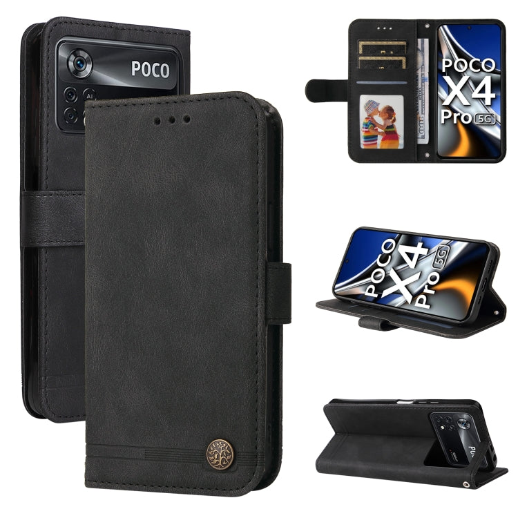 Skin Feel Life Tree Metal Button Leather Phone Case, For Xiaomi Redmi 10C 4G / Redmi 10 India Version, For Xiaomi Poco X4 Pro 5G, For Honor 50 SE / nova 9 SE, For OPPO Find X5