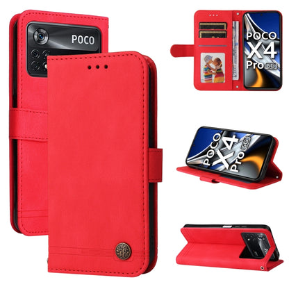 Skin Feel Life Tree Metal Button Leather Phone Case, For Xiaomi Redmi 10C 4G / Redmi 10 India Version, For Xiaomi Poco X4 Pro 5G, For Honor 50 SE / nova 9 SE, For OPPO Find X5