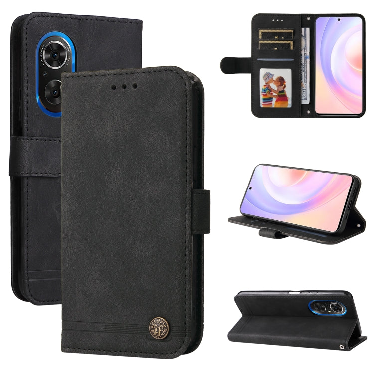 Skin Feel Life Tree Metal Button Leather Phone Case, For Xiaomi Redmi 10C 4G / Redmi 10 India Version, For Xiaomi Poco X4 Pro 5G, For Honor 50 SE / nova 9 SE, For OPPO Find X5