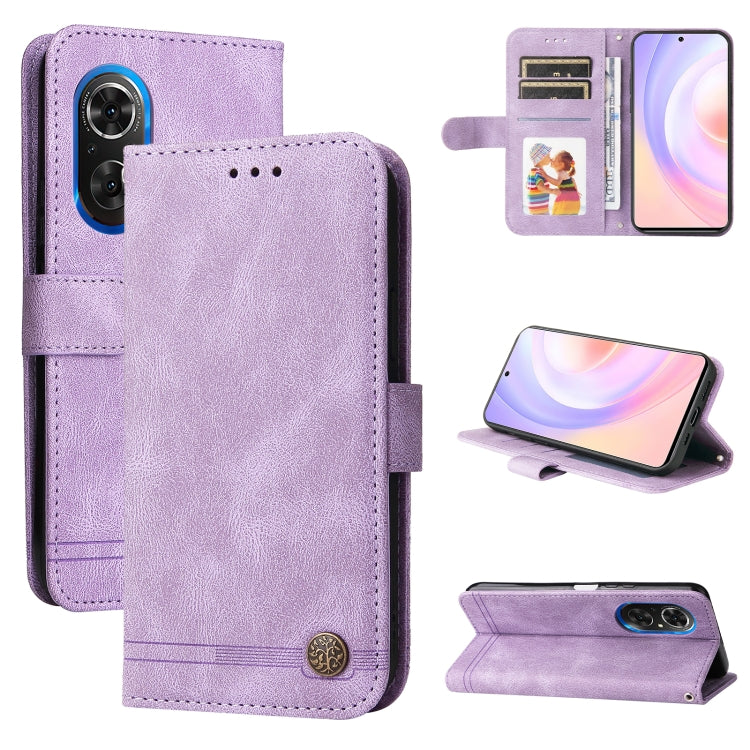 Skin Feel Life Tree Metal Button Leather Phone Case, For Xiaomi Redmi 10C 4G / Redmi 10 India Version, For Xiaomi Poco X4 Pro 5G, For Honor 50 SE / nova 9 SE, For OPPO Find X5