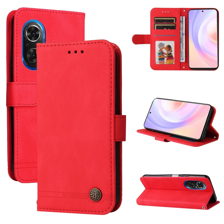 Skin Feel Life Tree Metal Button Leather Phone Case, For Xiaomi Redmi 10C 4G / Redmi 10 India Version, For Xiaomi Poco X4 Pro 5G, For Honor 50 SE / nova 9 SE, For OPPO Find X5