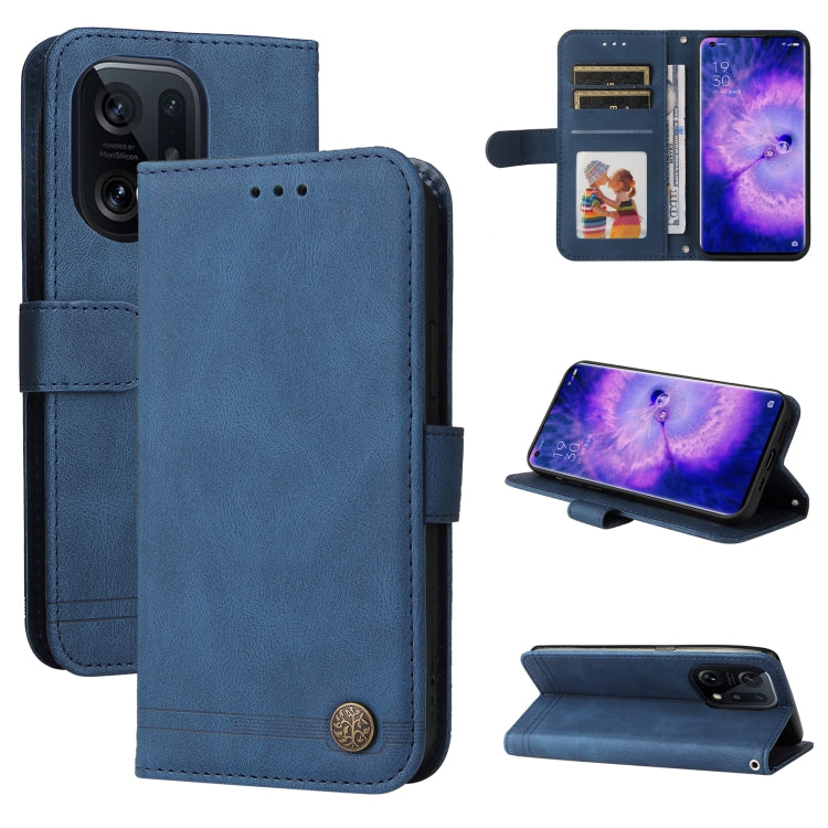 Skin Feel Life Tree Metal Button Leather Phone Case, For Xiaomi Redmi 10C 4G / Redmi 10 India Version, For Xiaomi Poco X4 Pro 5G, For Honor 50 SE / nova 9 SE, For OPPO Find X5