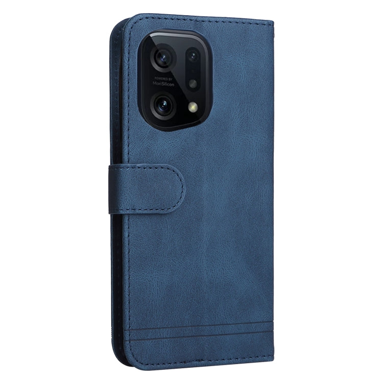 Skin Feel Life Tree Metal Button Leather Phone Case, For OPPO Find X5 Pro