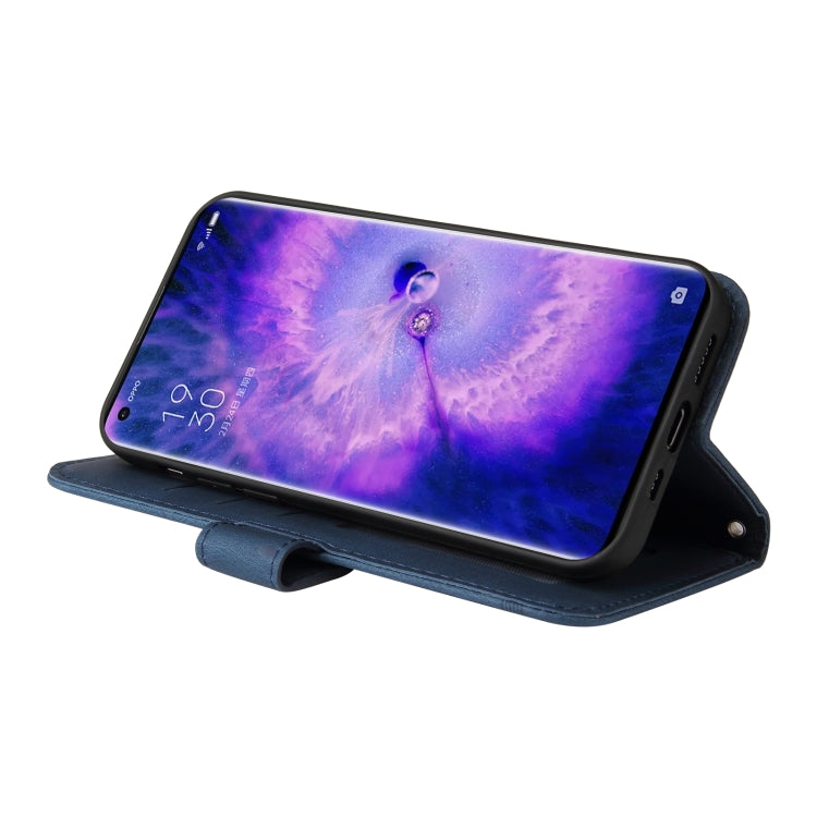 Skin Feel Life Tree Metal Button Leather Phone Case, For OPPO Find X5 Pro