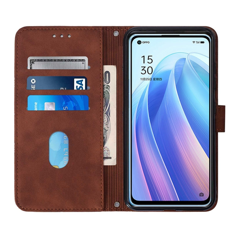 Crossbody 3D Embossed Flip Leather Phone Case, For OPPO Realme 9 Pro+ 5G, For OPPO Realme 9 Pro 5G, For OPPO Realme 9i / A36 / A76 / A96 4G, For OPPO Realme C35