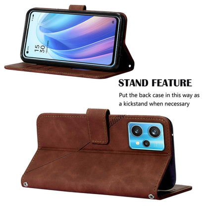 Crossbody 3D Embossed Flip Leather Phone Case, For OPPO Realme 9 Pro+ 5G, For OPPO Realme 9 Pro 5G, For OPPO Realme 9i / A36 / A76 / A96 4G, For OPPO Realme C35