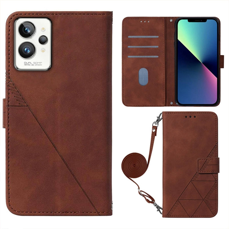 Crossbody 3D Embossed Flip Leather Phone Case, For OPPO Realme GT2 Pro, For OPPO Realme GT Neo3, For OPPO Reno5 Pro+ 5G / Find X3 Neo, For OPPO Reno7 5G / Find X5 Lite