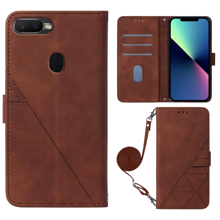 Crossbody 3D Embossed Flip Leather Phone Case, For OPPO A7 / A5s / A12, For OPPO A8 / A31, For OPPO A9 2020 / A5 2020, For OPPO A52 / A72 / A92