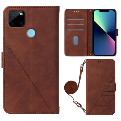 Crossbody 3D Embossed Flip Leather Phone Case, For OPPO Realme C21Y, For OPPO Realme GT Master, For OPPO Realme Narzo 50A, For OPPO Realme Narzo 50i
