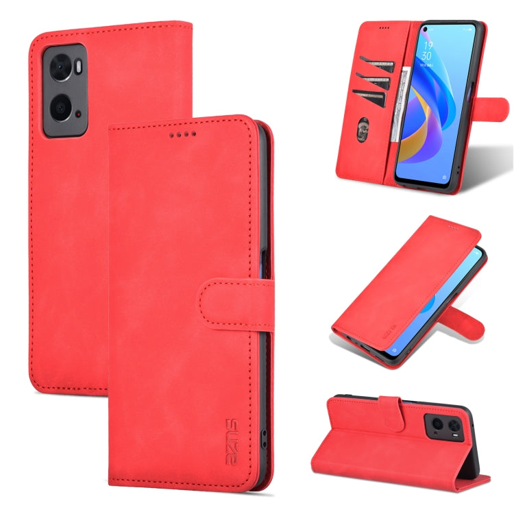 AZNS Skin Feel Calf Texture Horizontal Flip Leather Phone Case, For OPPO A36 4G/A76 4G(Global)