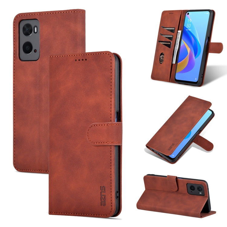 AZNS Skin Feel Calf Texture Horizontal Flip Leather Phone Case, For OPPO A36 4G/A76 4G(Global)