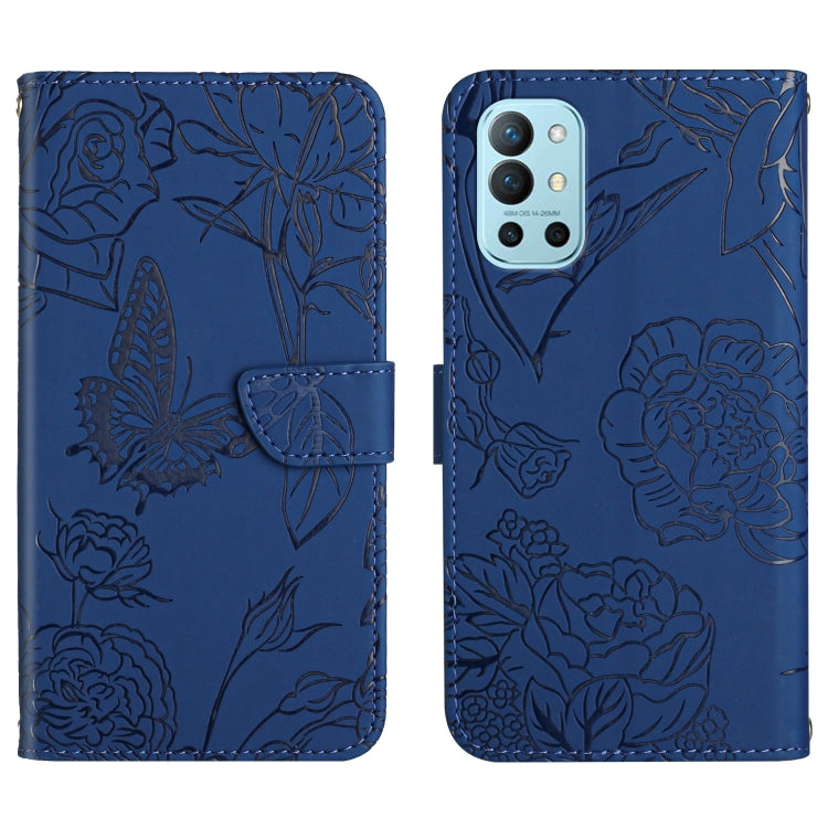 Skin Feel Butterfly Peony Embossed Leather Phone Case, For OnePlus 9R, For OnePlus Nord CE 5G, For OnePlus Nord N20 5G, For OnePlus Nord 2 5G